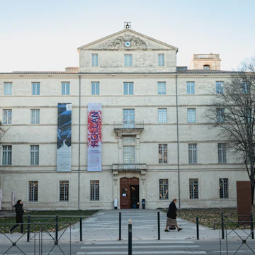 Montpellier, France - January 2, 2019: architectural detail of the Fabre museum next to the Place de la Comedie where people pass on a winter day; Shutterstock ID 1628380093; your: Sloane Tucker; gl: 65050; netsuite: Online Editorial; full: POI
1628380093