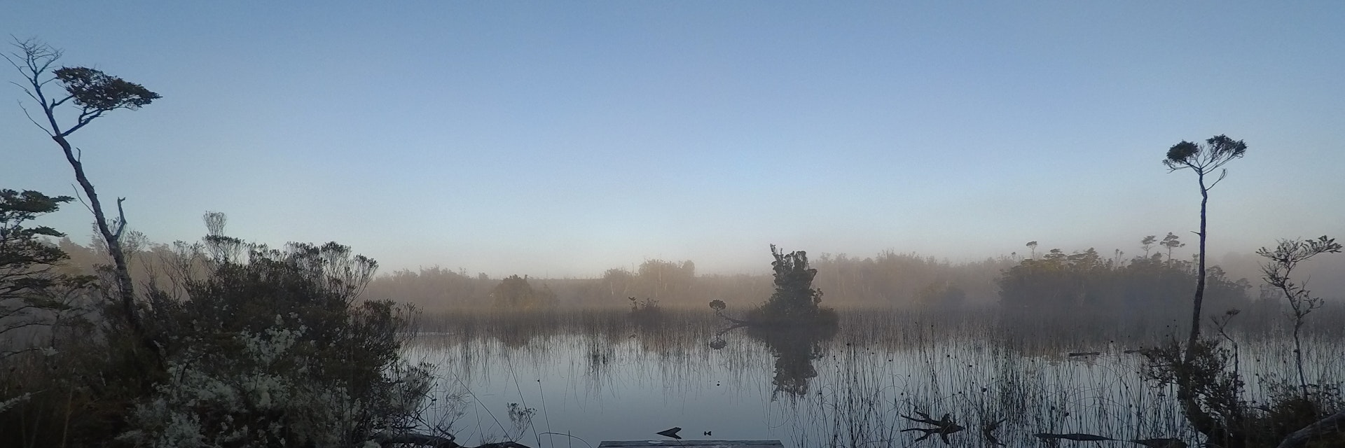 Trekking in the Tantauco national park in southern Chile.