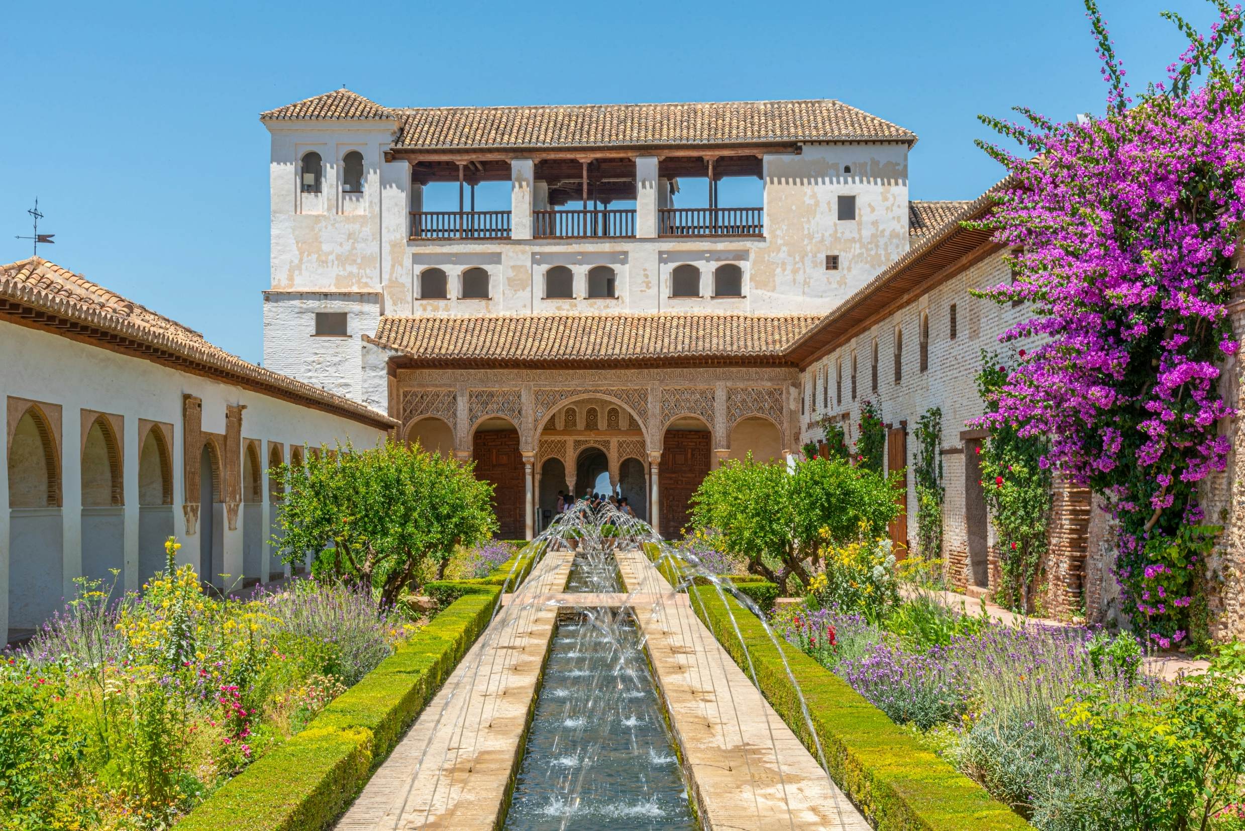Generalife Palace in Granada, Spain.