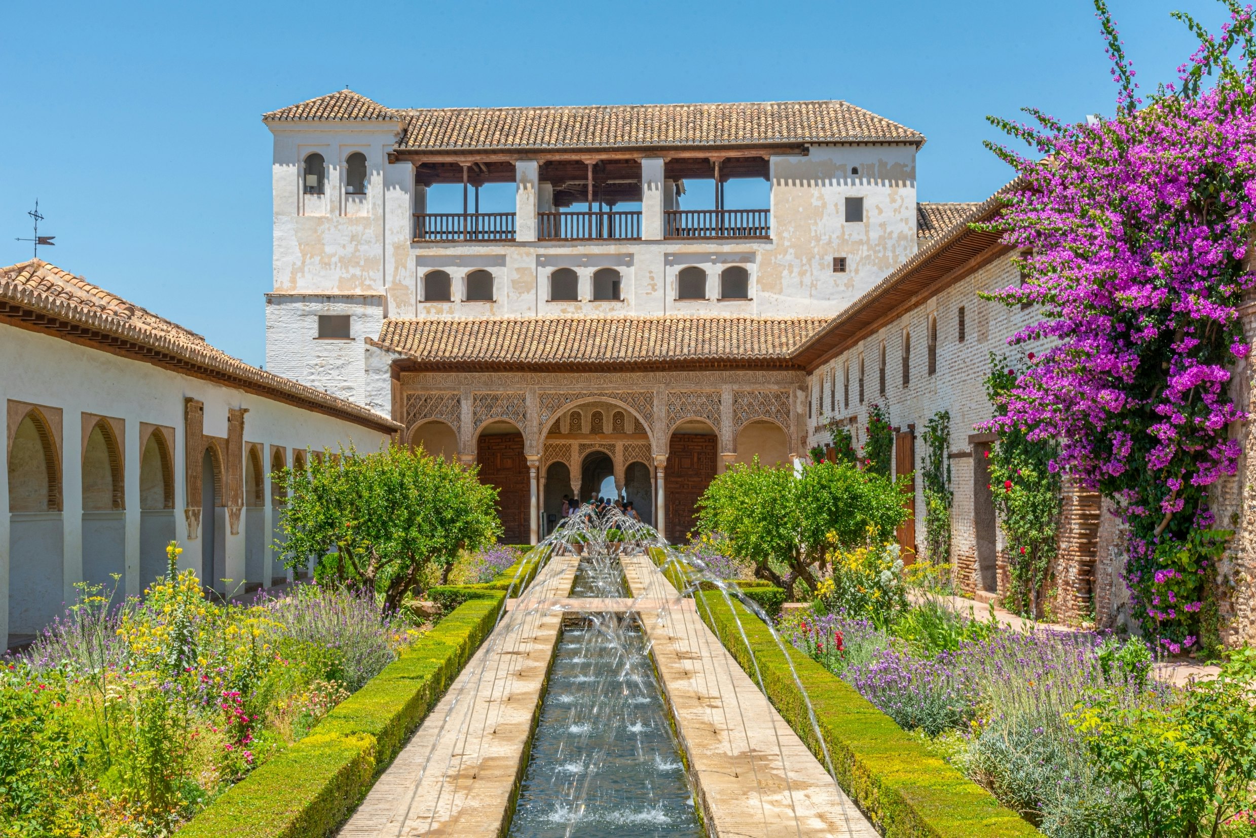 Generalife Palace in Granada, Spain.