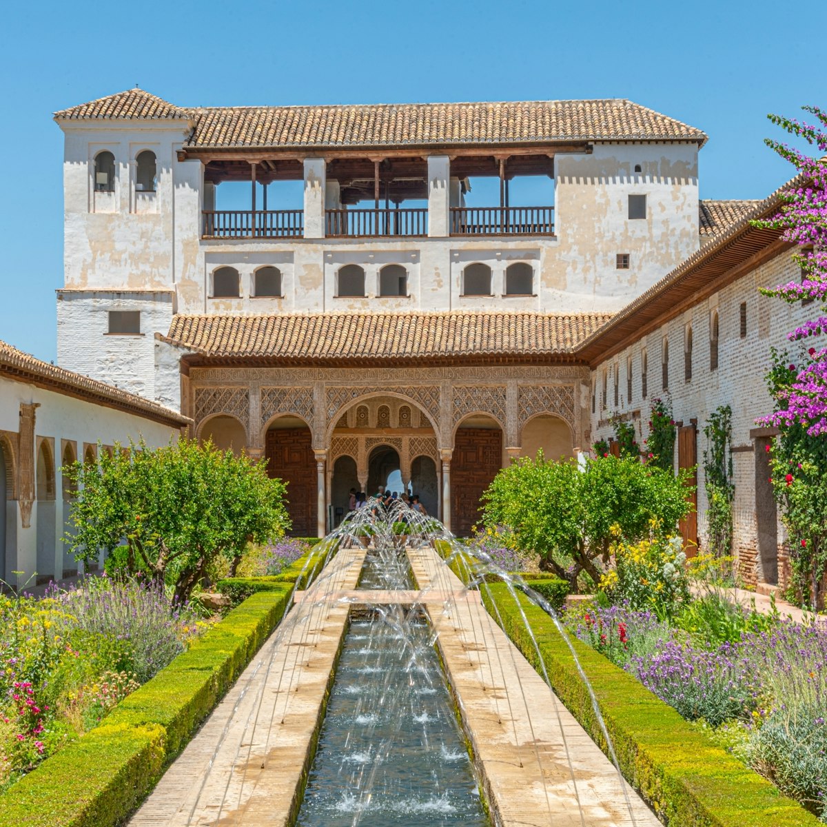 Generalife Palace in Granada, Spain.