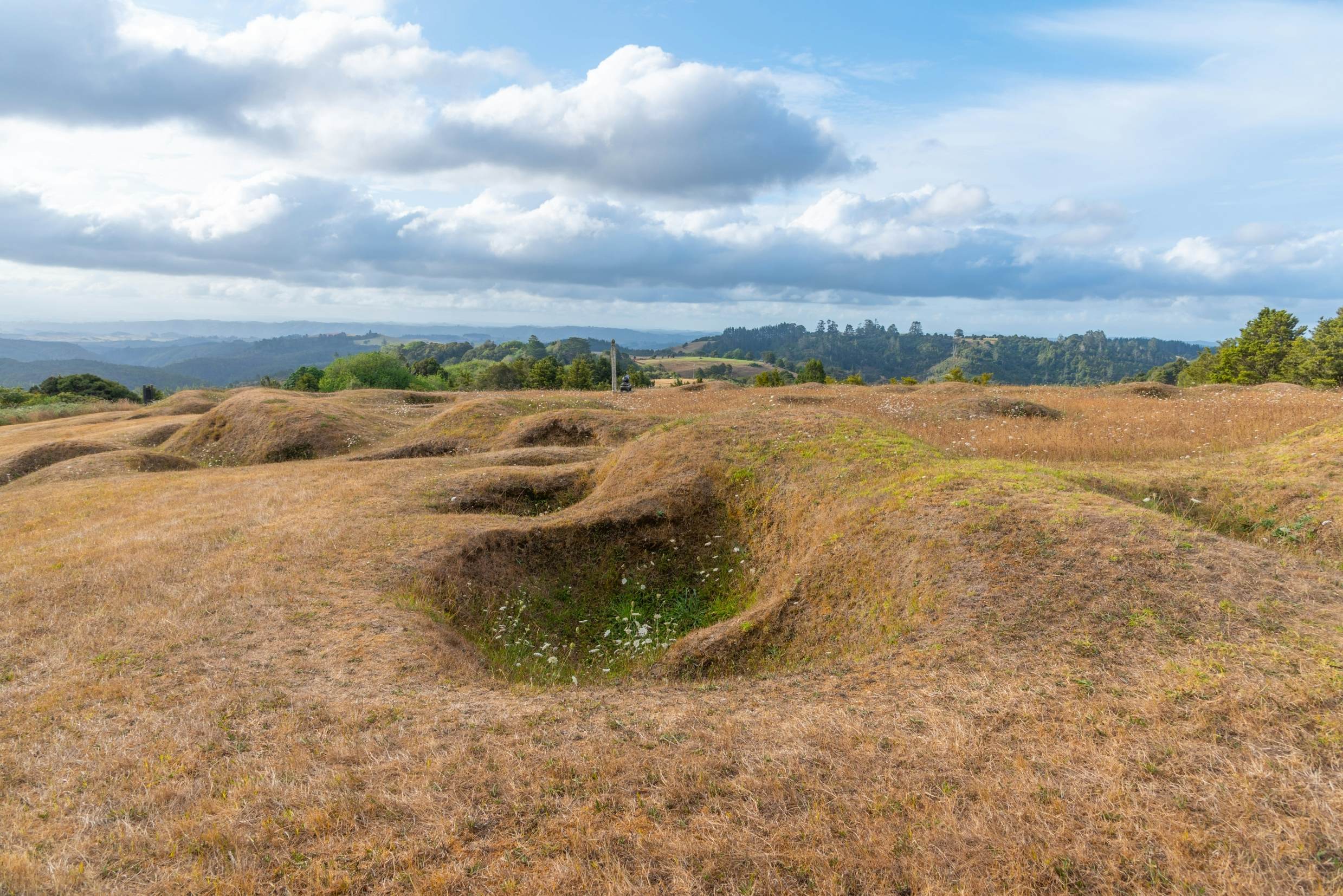 Ruapekapeka Pa - ruins of a maori fortress in New Zealand.