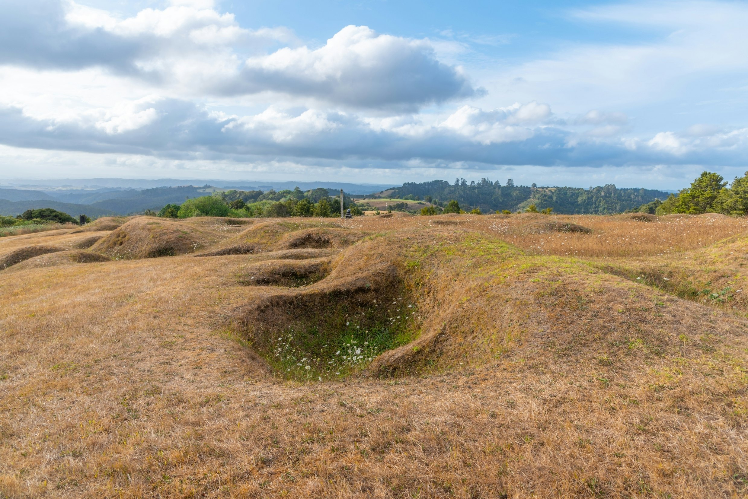 Ruapekapeka Pa - ruins of a maori fortress in New Zealand.