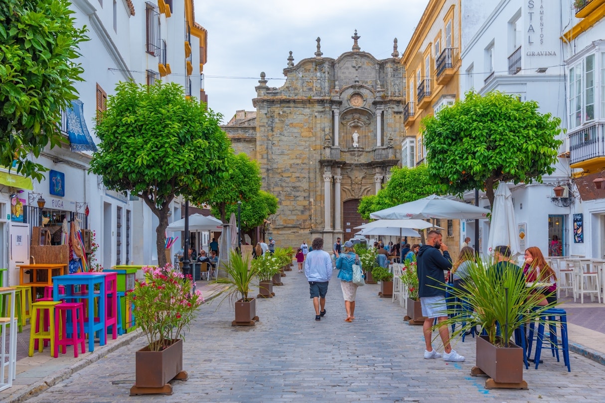 Tarifa, Spain, May 23, 2021: White street leading to the church of San Mateo in the old town of Spanish city Tarifa; Shutterstock ID 2251412043; your: -; gl: -; netsuite: -; full: -
2251412043