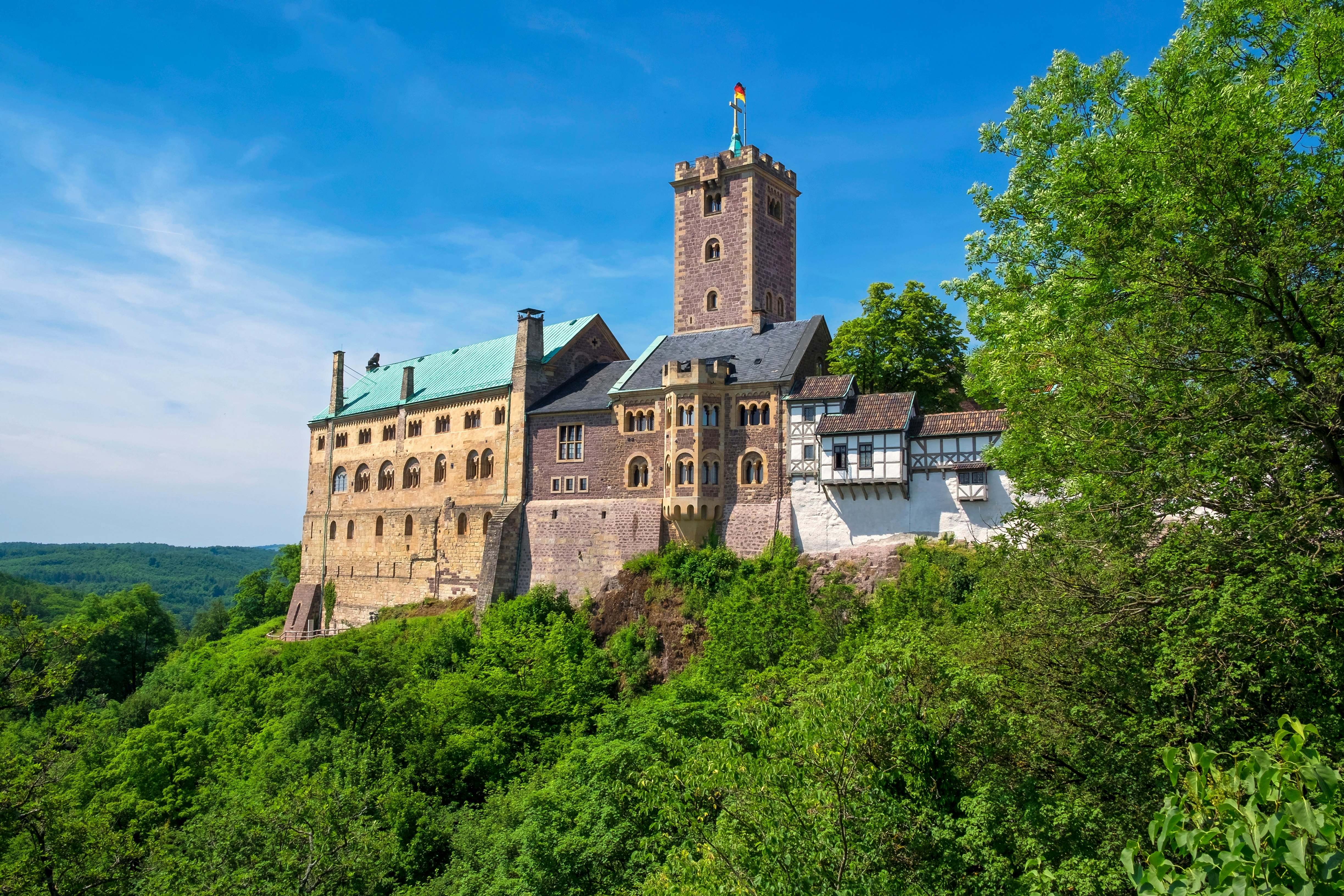 The Wartburg near Eisenach, Thuringia, Germany.
