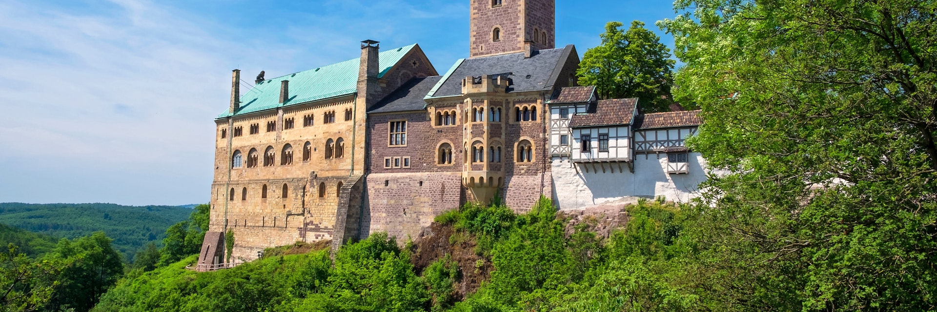 The Wartburg near Eisenach, Thuringia, Germany.