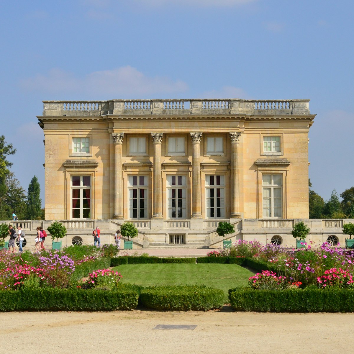 The Petit Trianon in the park of Versailles Palace.