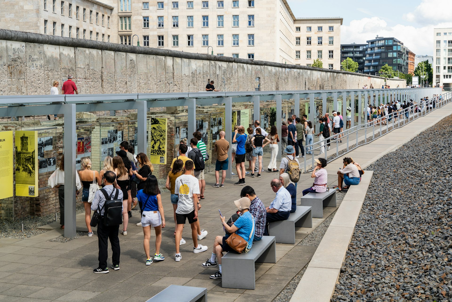 An overview of the outdoor part of the Topography of Terror