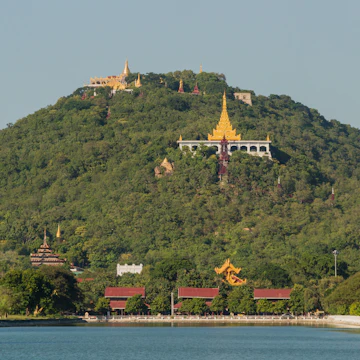 View over the moat of Mandalay Palace to Mandalay Hill with its many temples; Shutterstock ID 241383850; your: Sloane Tucker; gl: 65050; netsuite: Online Editorial; full: POI
241383850