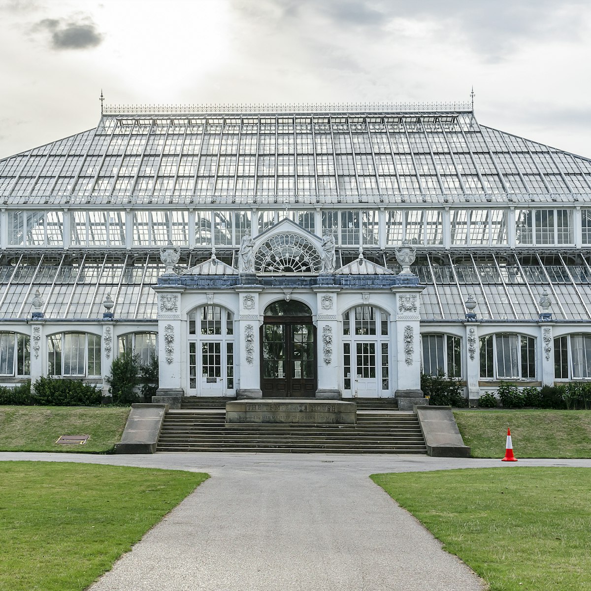 Temperate House on the grounds of Kew Gardens, Richmond, London.