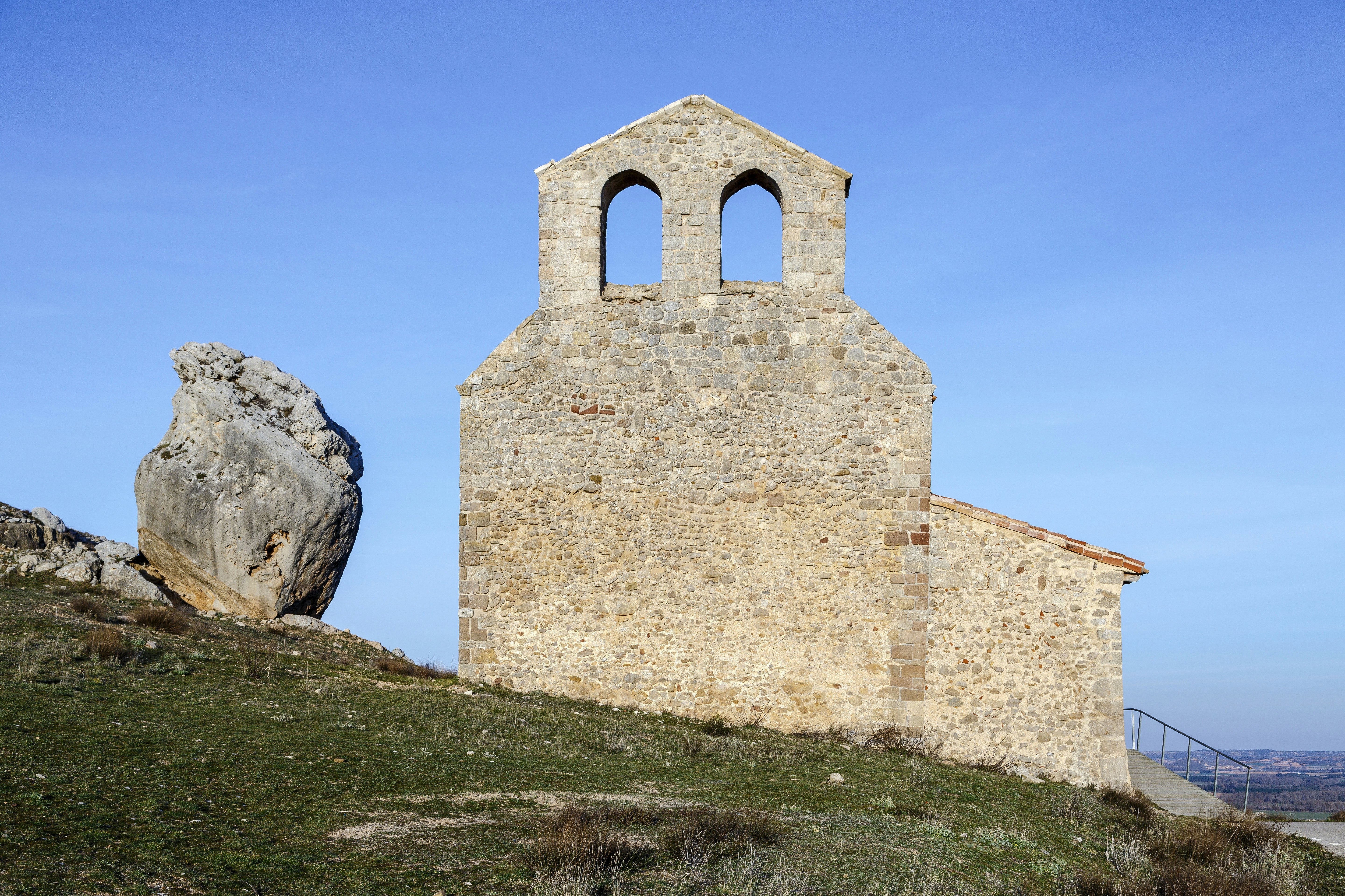 Hermitage of San Miguel, at the foot of Castle Gormaz, province of Soria, Spain.