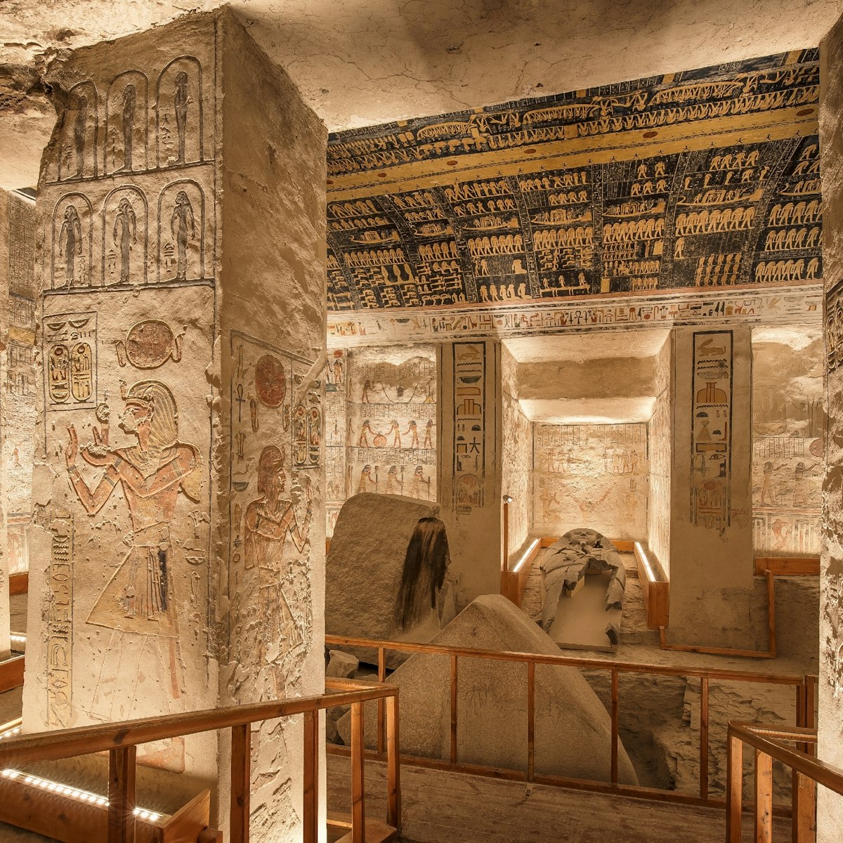 Ramesses VI tomb in Valley of the Kings, Luxor, Egypt.