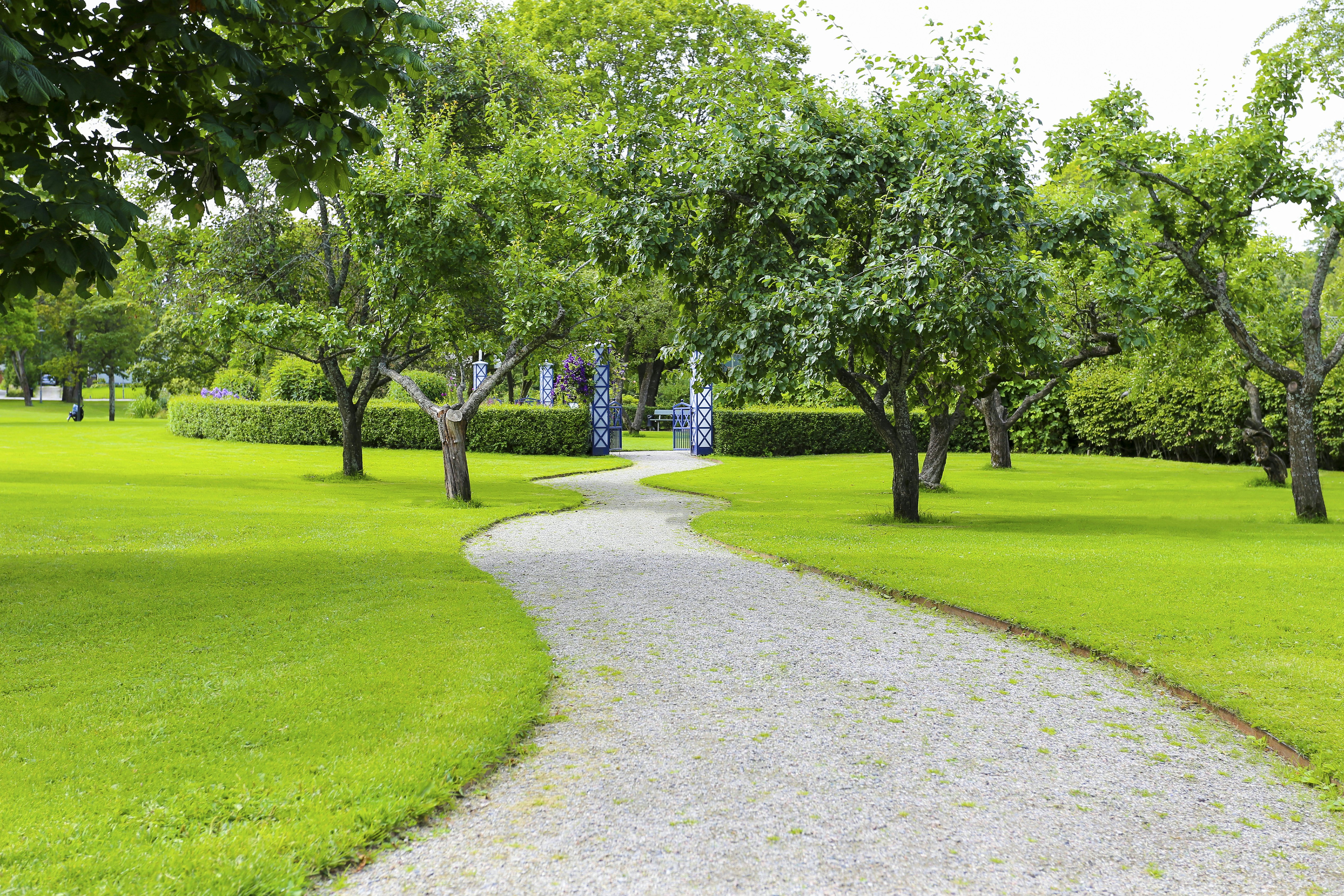 Stadsparken public park in Orebro, Sweden.