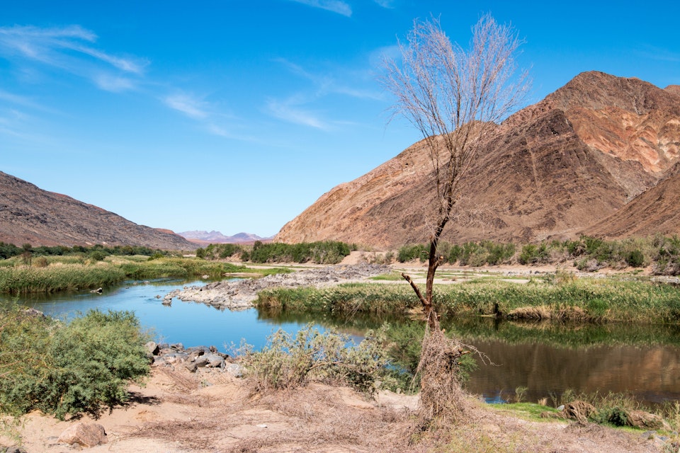 The Orange River in |Ai-|Ais/Richtersveld Transfrontier Park, straddling the border between South Africa and Namibia.