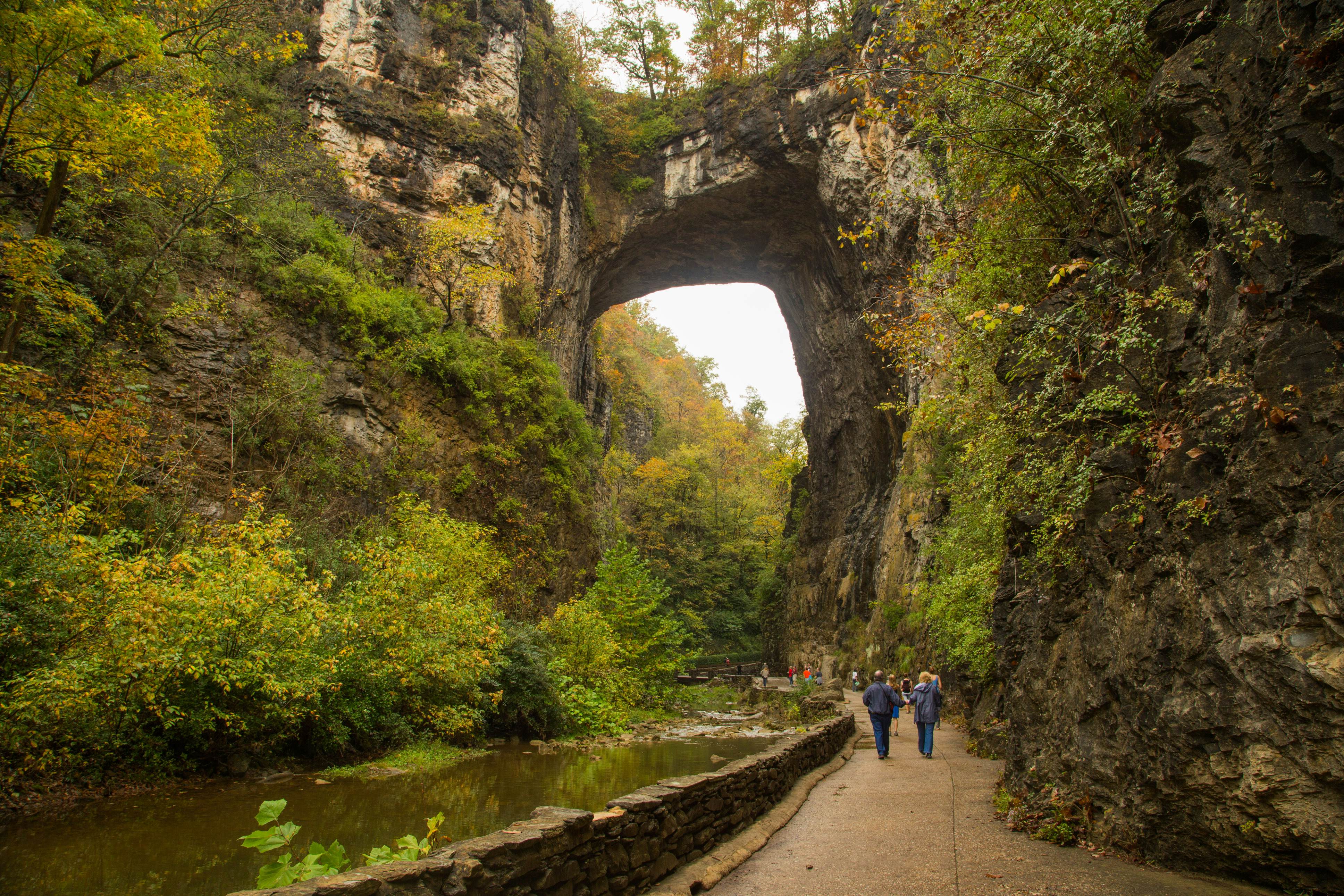 Natural Bridge in Fall.