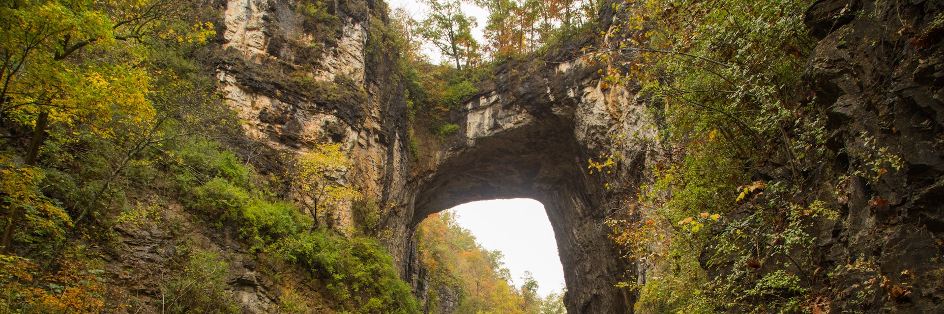 Natural Bridge in Fall.