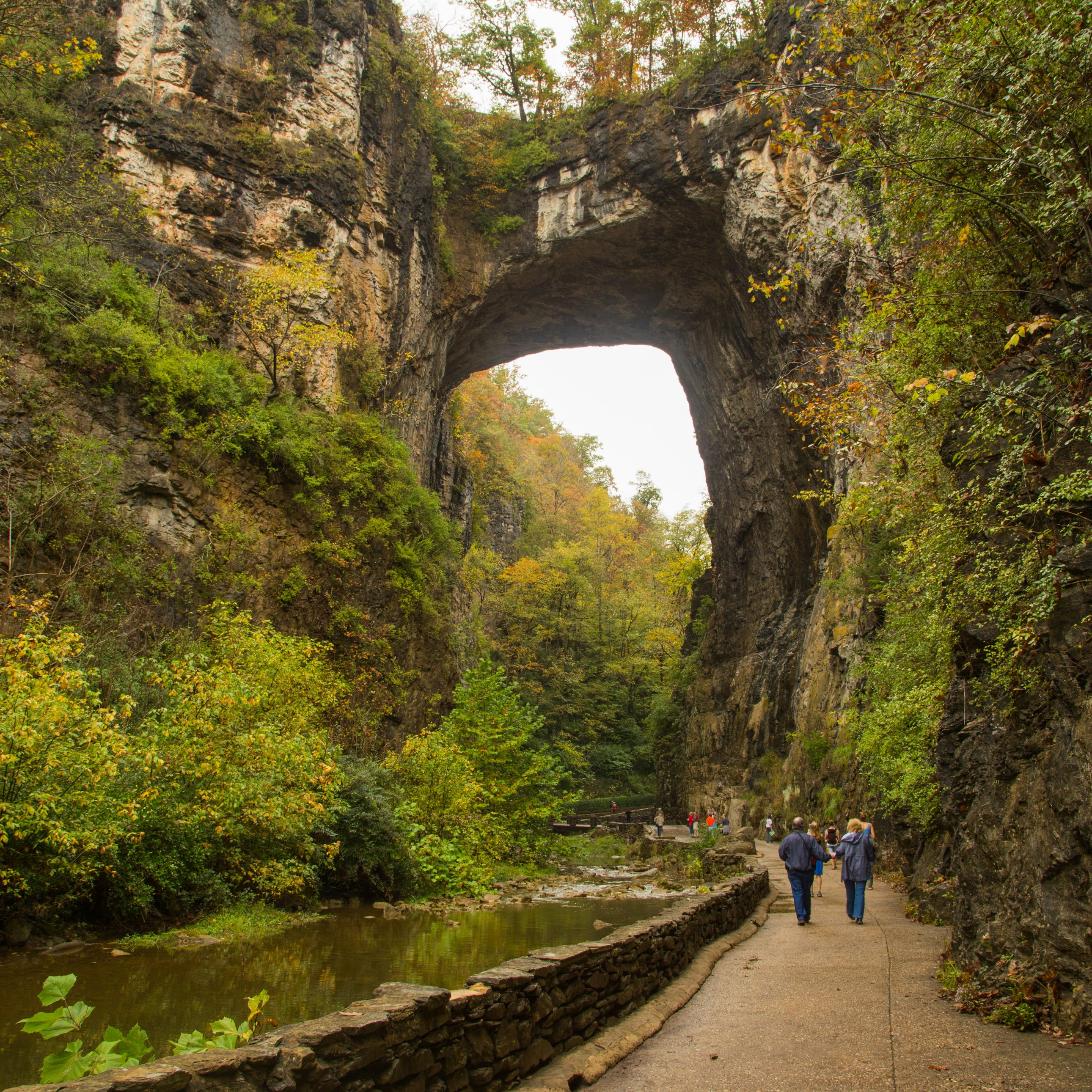 Natural Bridge in Fall.