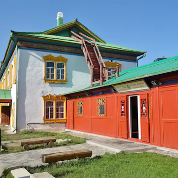 View of the Winter Palace of the Bogd Khan, now a museum, located in southern Ulaanbaatar, Mongolia.