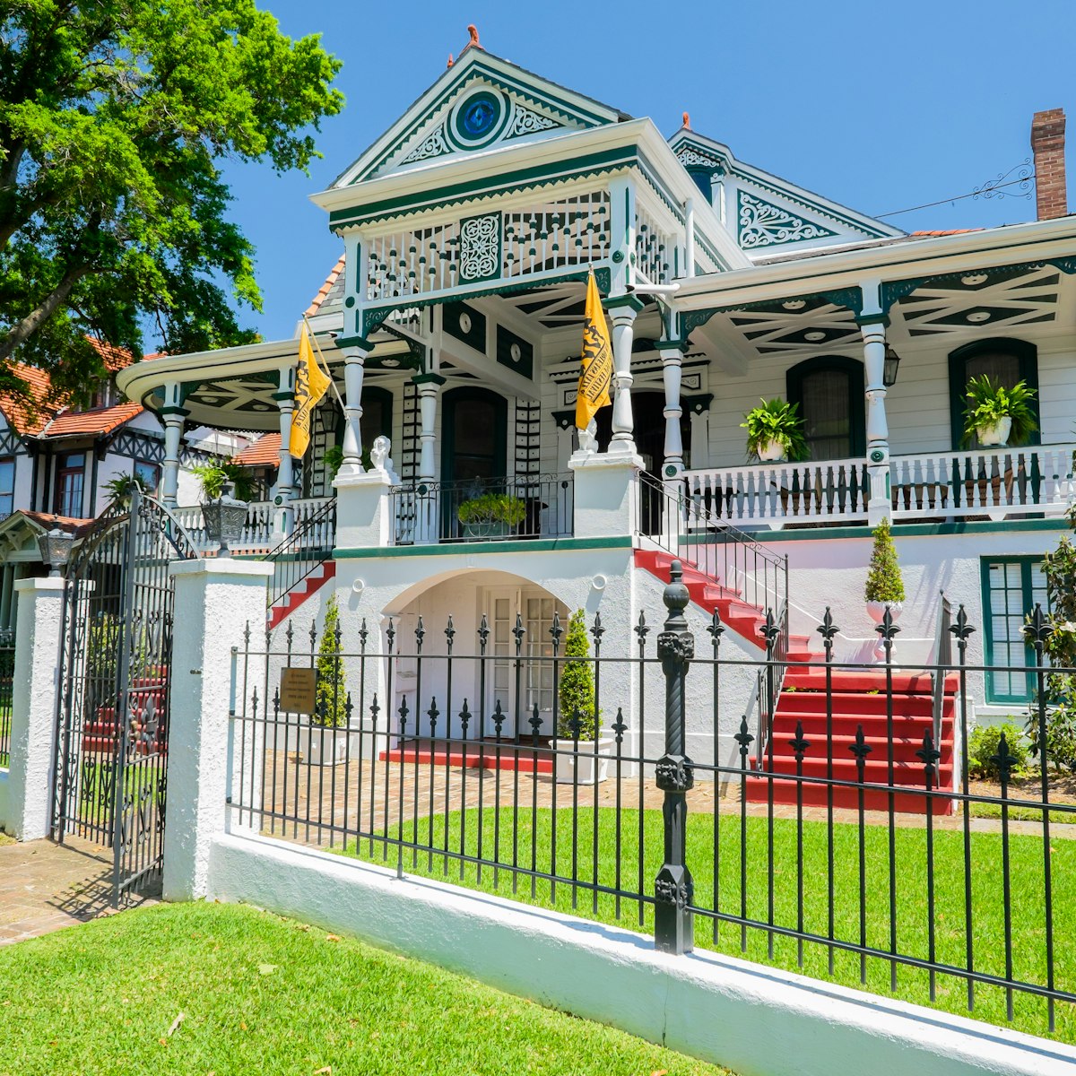 Historic home on Esplanade Avenue in New Orleans, Louisiana.