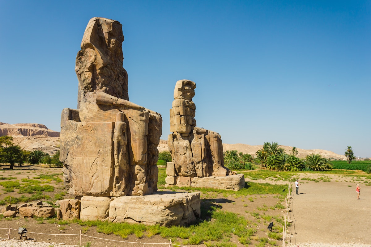 Colossi of Memnon, Valley of Kings, Luxor, Egypt.