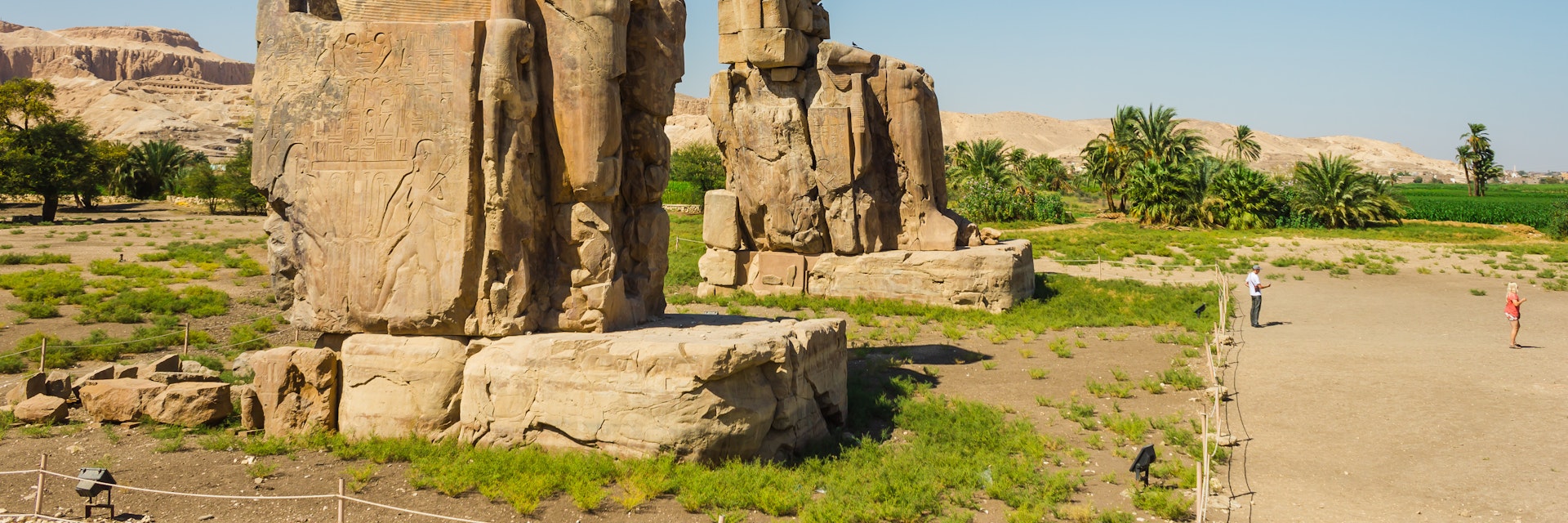 Colossi of Memnon, Valley of Kings, Luxor, Egypt.