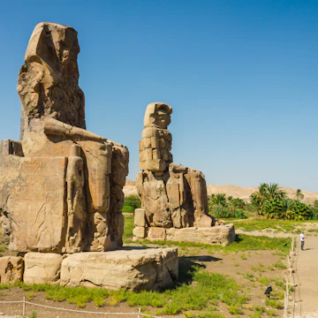 Colossi of Memnon, Valley of Kings, Luxor, Egypt.