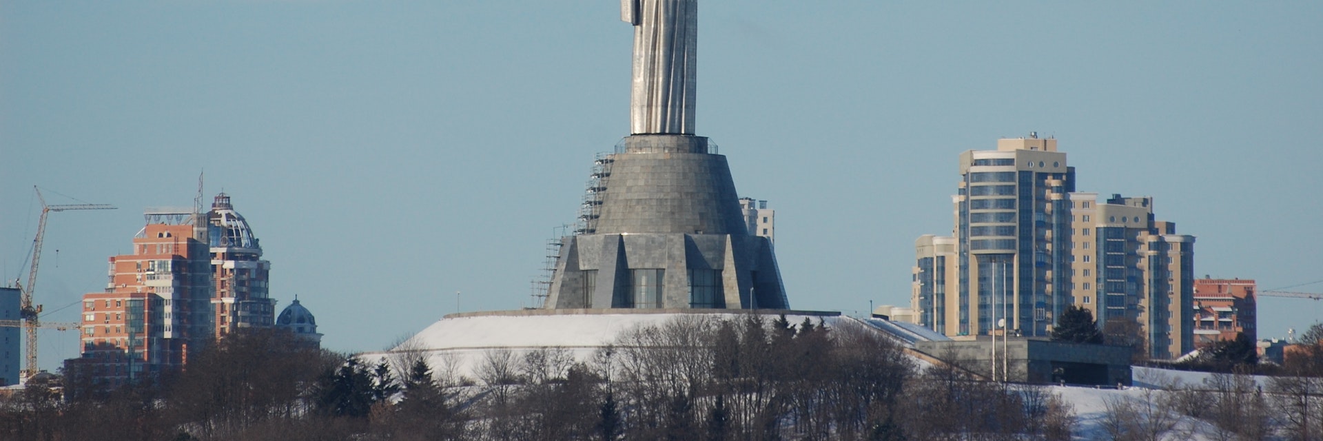Statue of the Motherland, in Kiev, Ukraine.