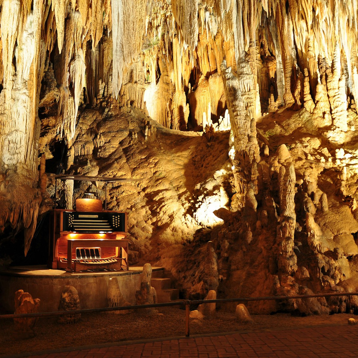 The Stalacpipe Organ in Luray Caverns.