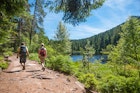 Hikers at the Herrenwieser See, Westweg, Forbach, Black Forest, Baden-Wuerttemberg, Germany, Europe
active, baden-wurttemberg, black, conifer, countryside, europe, european, fir, forbach, forest, germany, herrenwieser, herrenwiesersee, hike, hiker, hiking, lake, landscape, nature, outdoor, pastime, people, recreation, relaxation, scenery, scenic, sea, shore, south, sport, timber, tourism, travelers, traveling, tree, trip, walking, water, westweg, wood, wooded