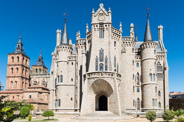 Episcopal Palace of Astorga by architect Antoni Gaudi.