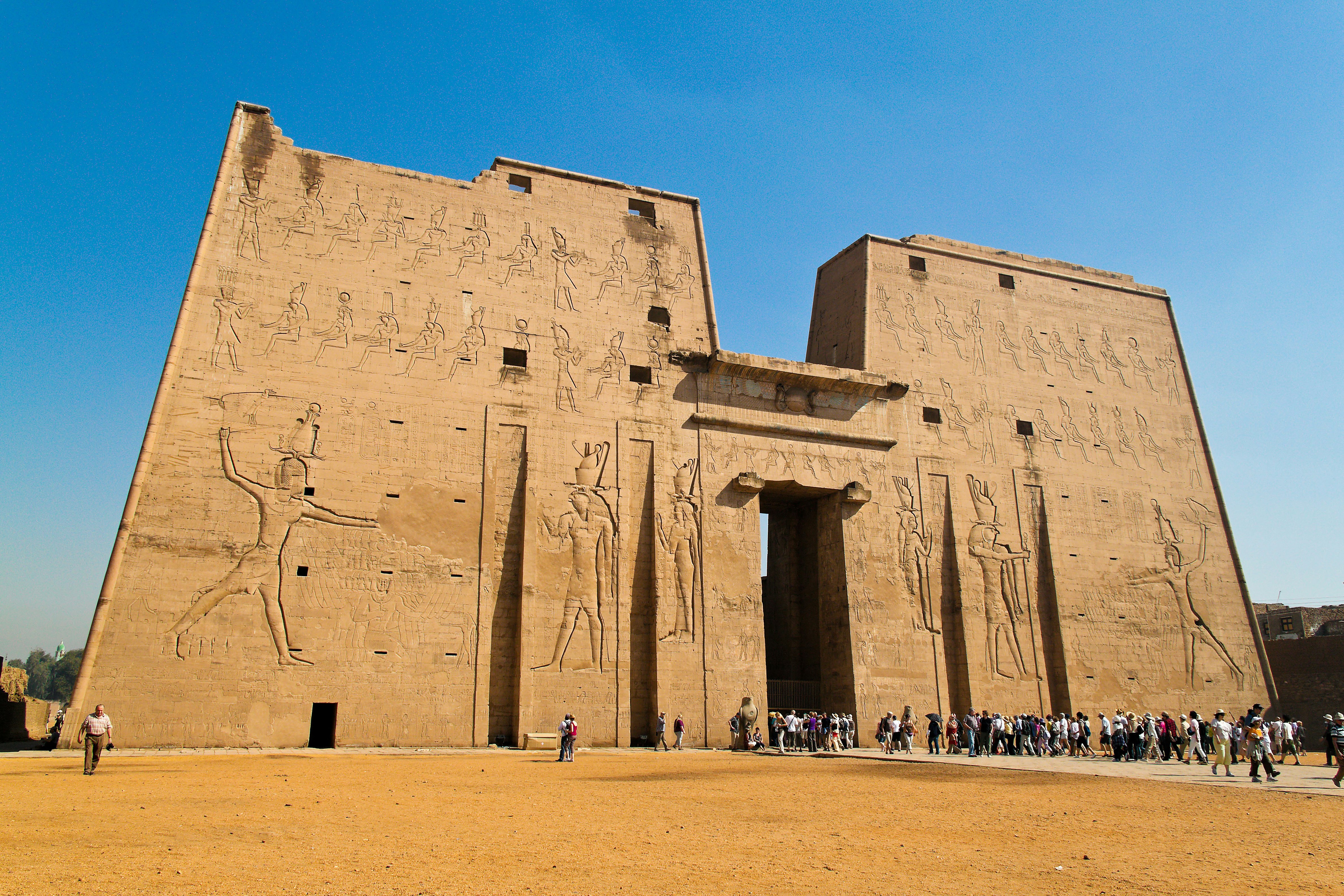 The Temple of Edfu, Egypt - from the Ptolemaic period.
76027159
edfu, egypt, horus, africa, temple, african, building, egyptian, countries, architecture