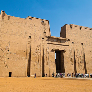 The Temple of Edfu, Egypt - from the Ptolemaic period.
76027159
edfu, egypt, horus, africa, temple, african, building, egyptian, countries, architecture
