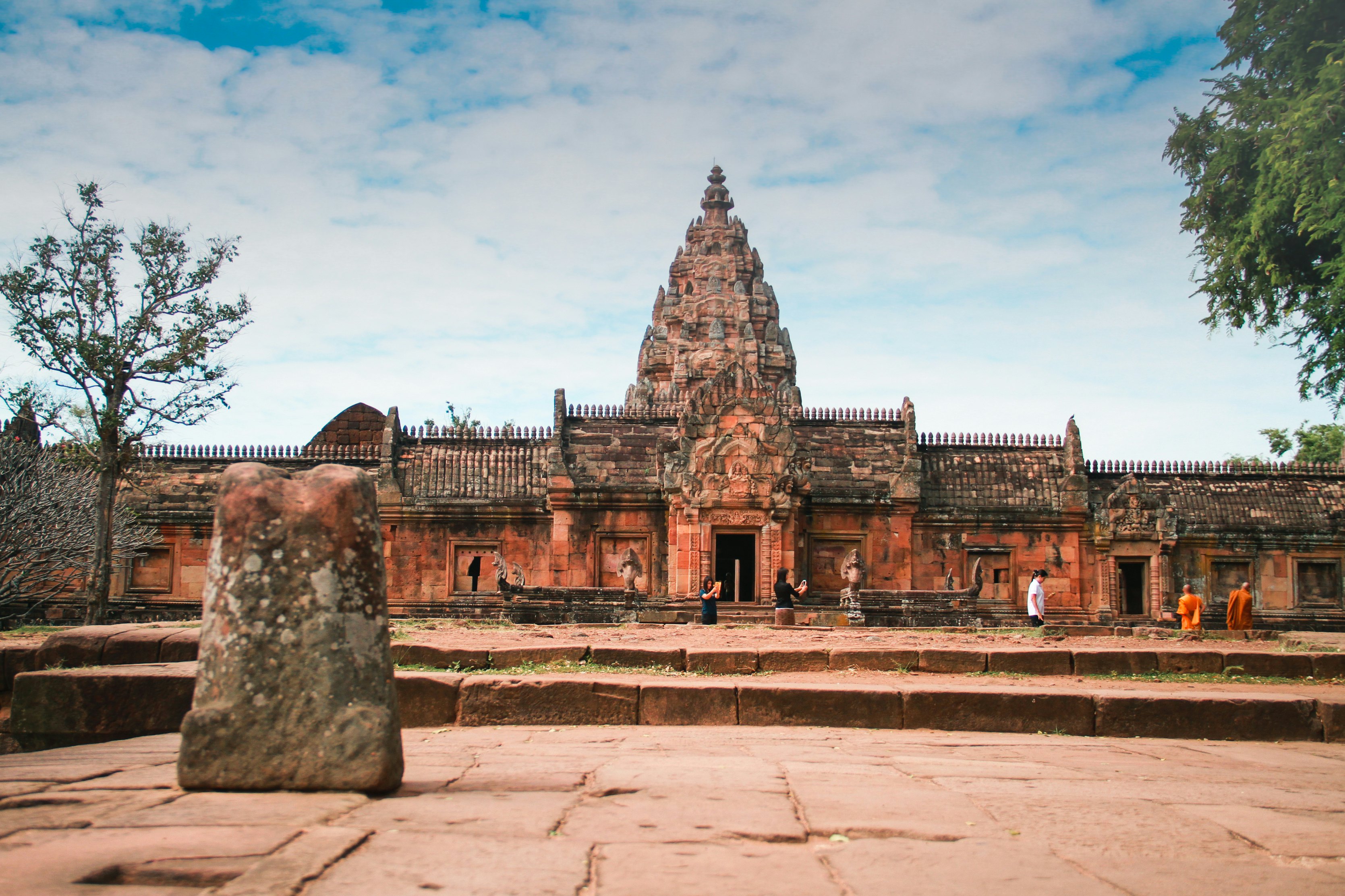 Tourists visit the Prasat Phanom Rung Historical Park.
