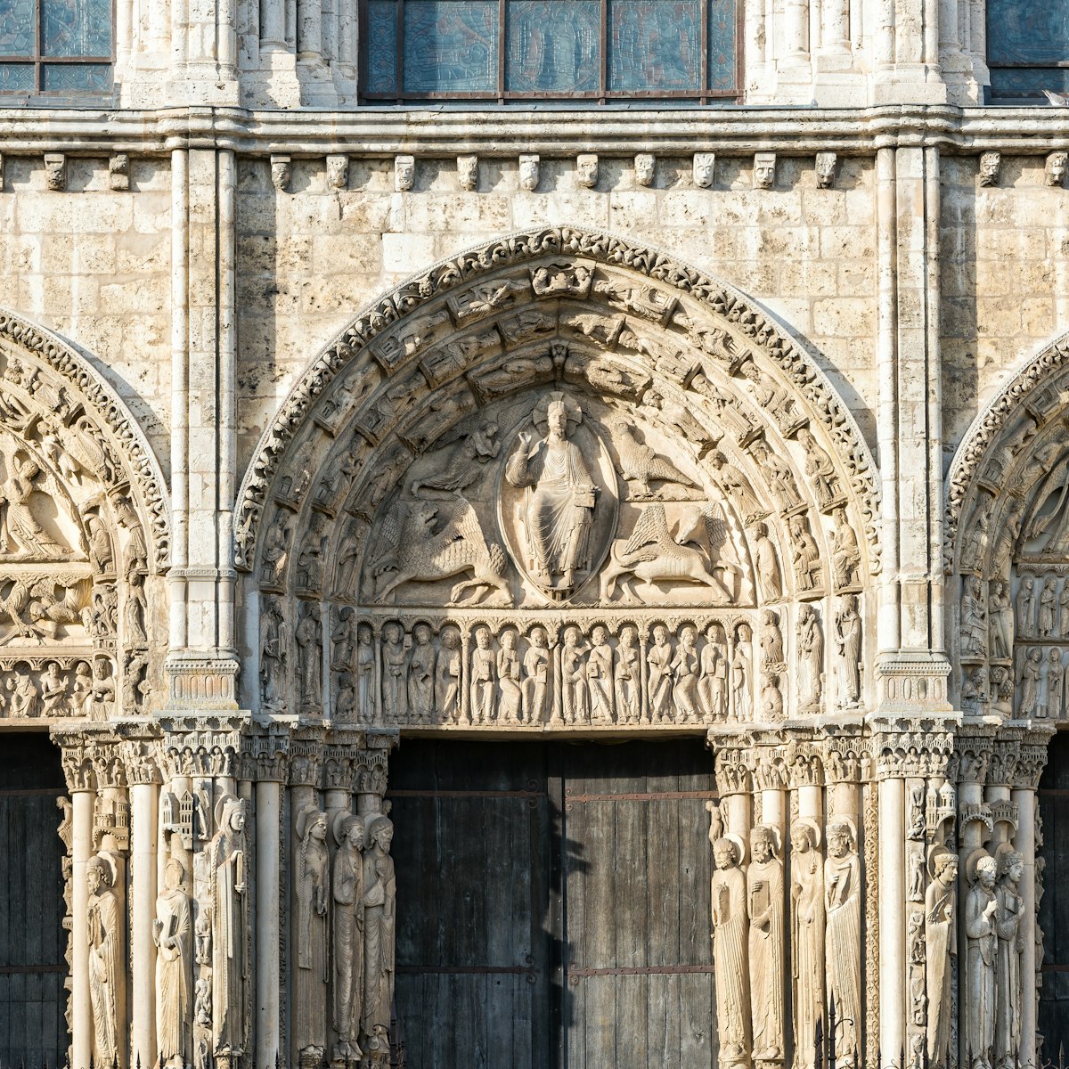 West Royal portal of Cathedral of Our Lady of Chartres.
