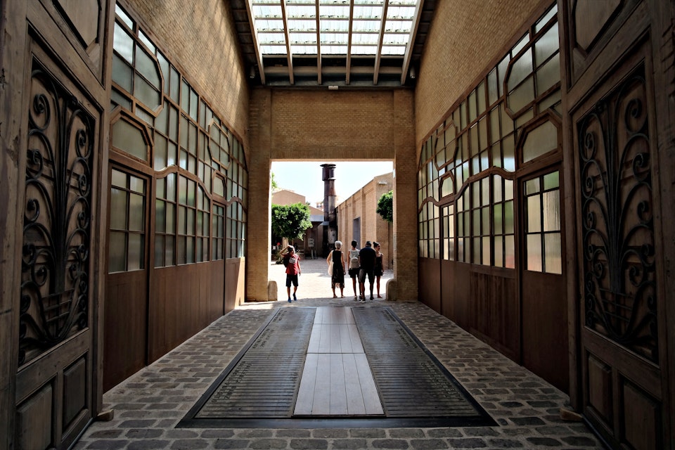 Entrance of the Art Center "Bombas Gens" in Valencia.