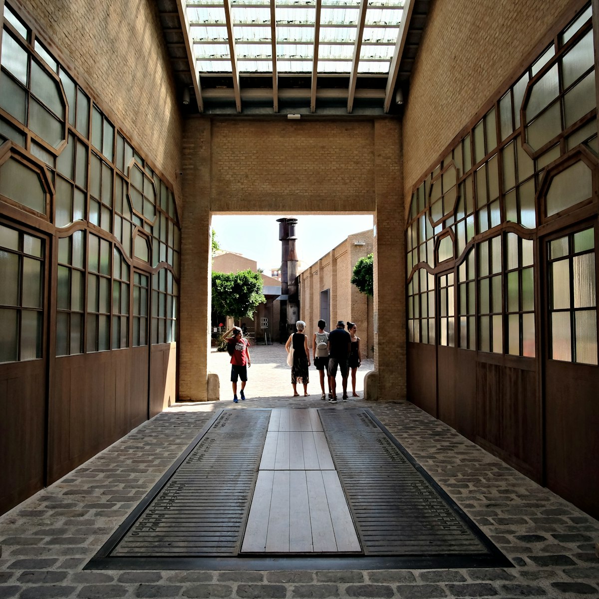 Entrance of the Art Center "Bombas Gens" in Valencia.