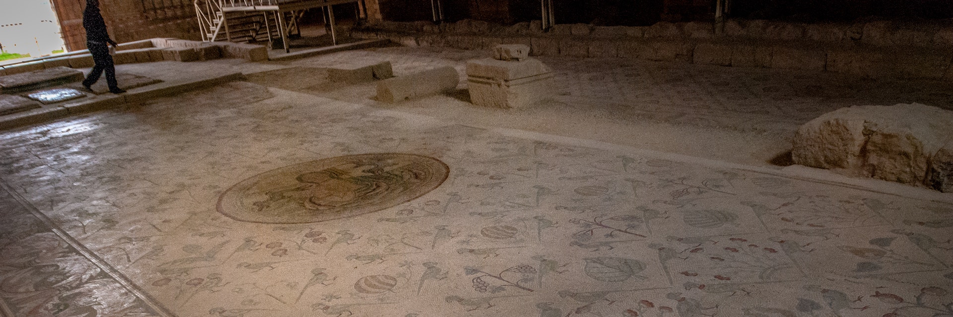 Mosaic in the Church of the Apostles in Madaba, Jordan.