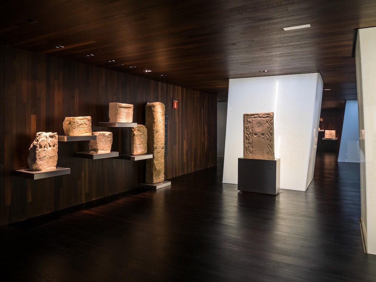 Interior of the Bibat Archaeological Museum in Vitoria-Gasteiz, Basque Country, Spain.