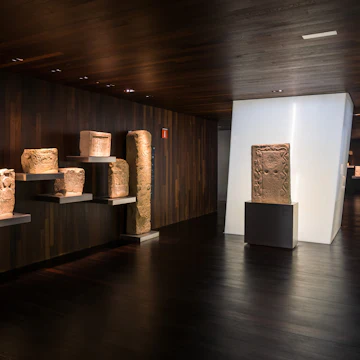 Interior of the Bibat Archaeological Museum in Vitoria-Gasteiz, Basque Country, Spain.