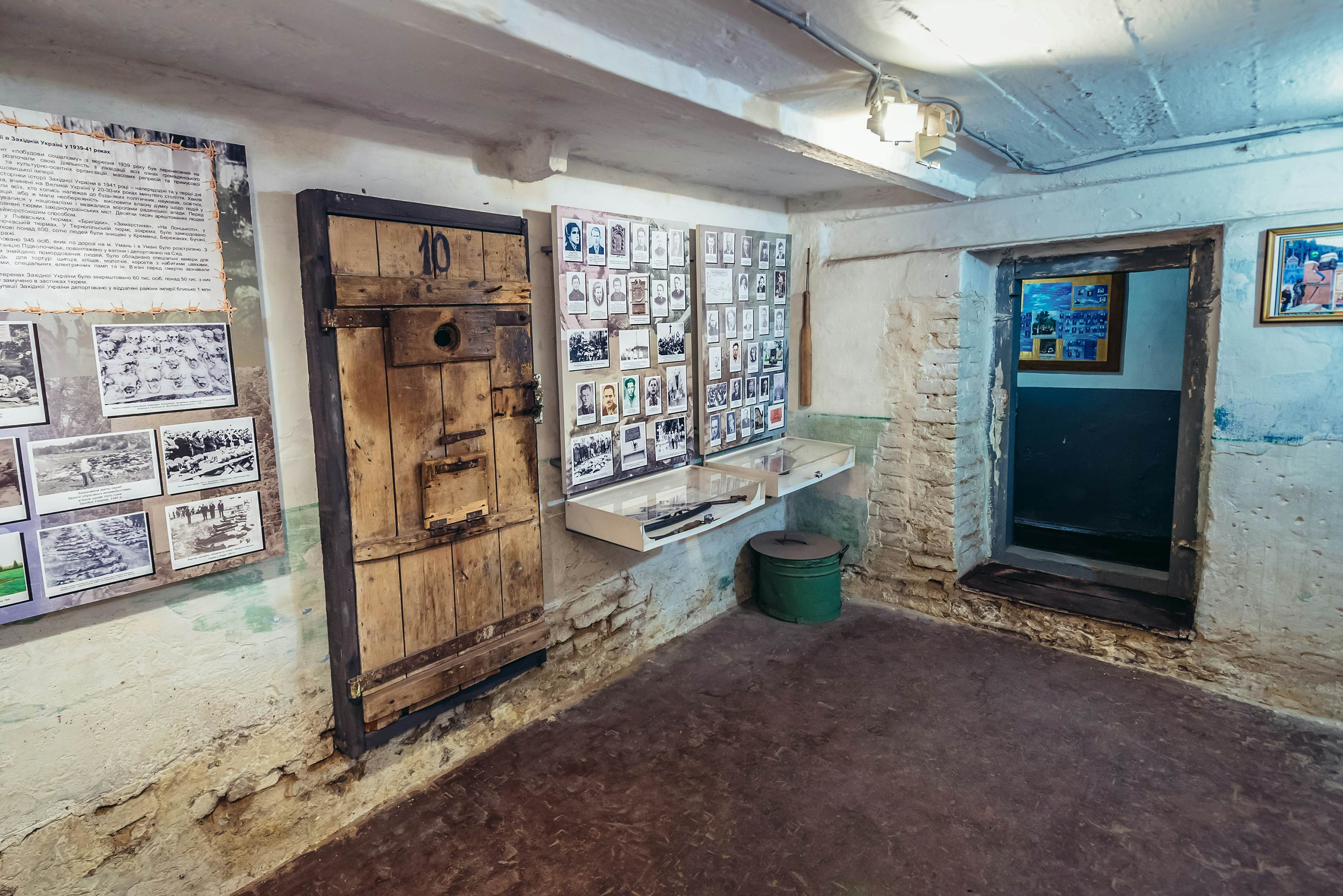 A cell in the Museum of Political Prisoners in Ternopil.