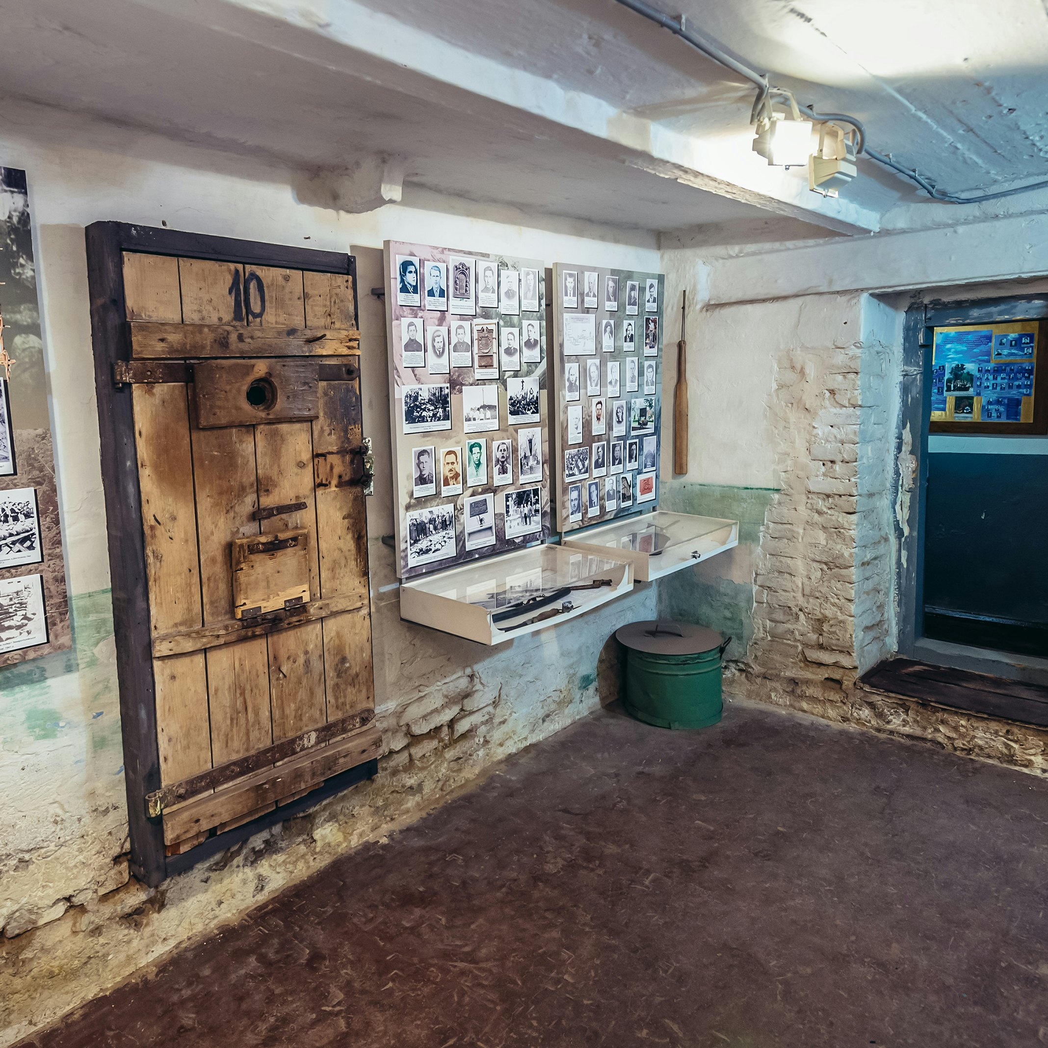 A cell in the Museum of Political Prisoners in Ternopil.