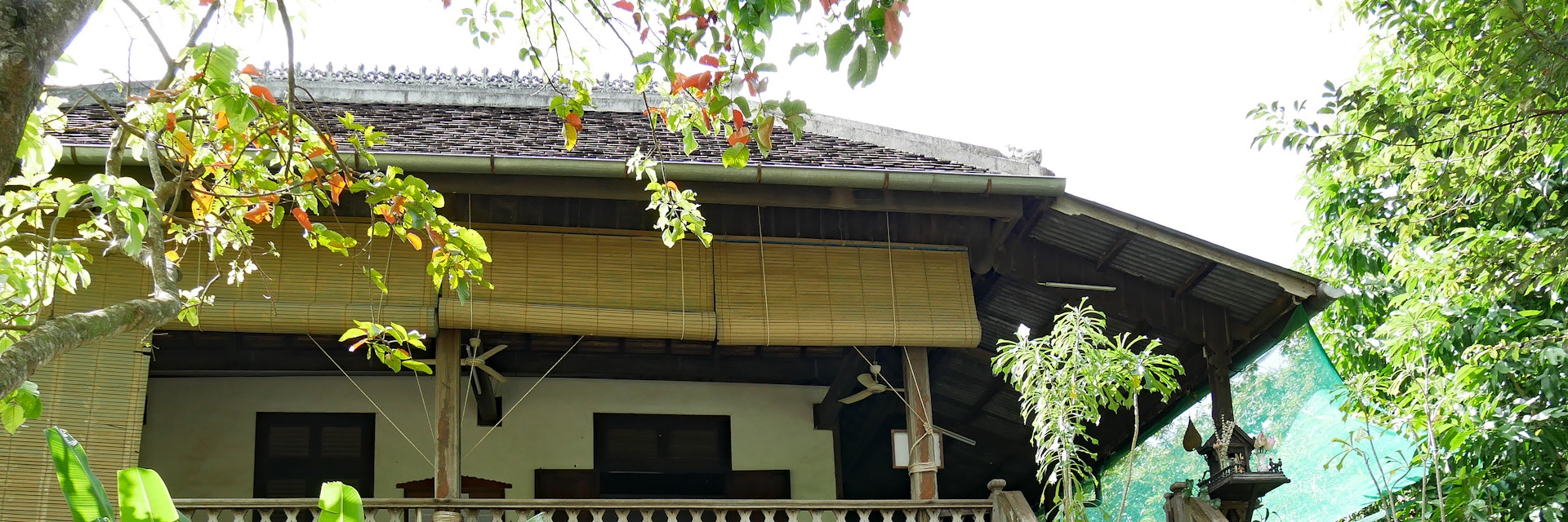 A one hundred year old Cambodian house built in the traditional Khmer style in Wat Kor Village, Battambang, Cambodia.