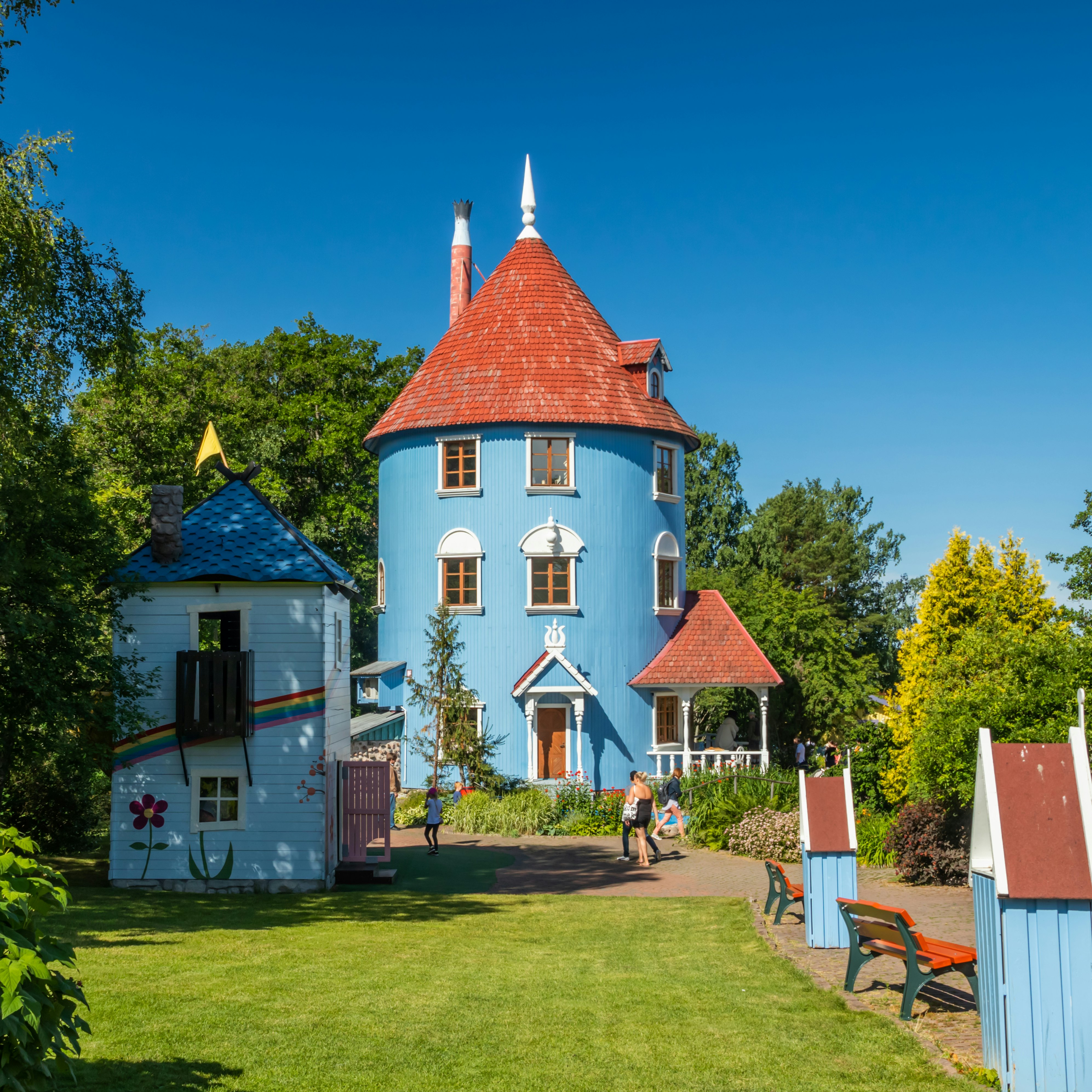 Moominhouse at Moominworld in Naantali, Finland.