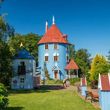 Moominhouse at Moominworld in Naantali, Finland.