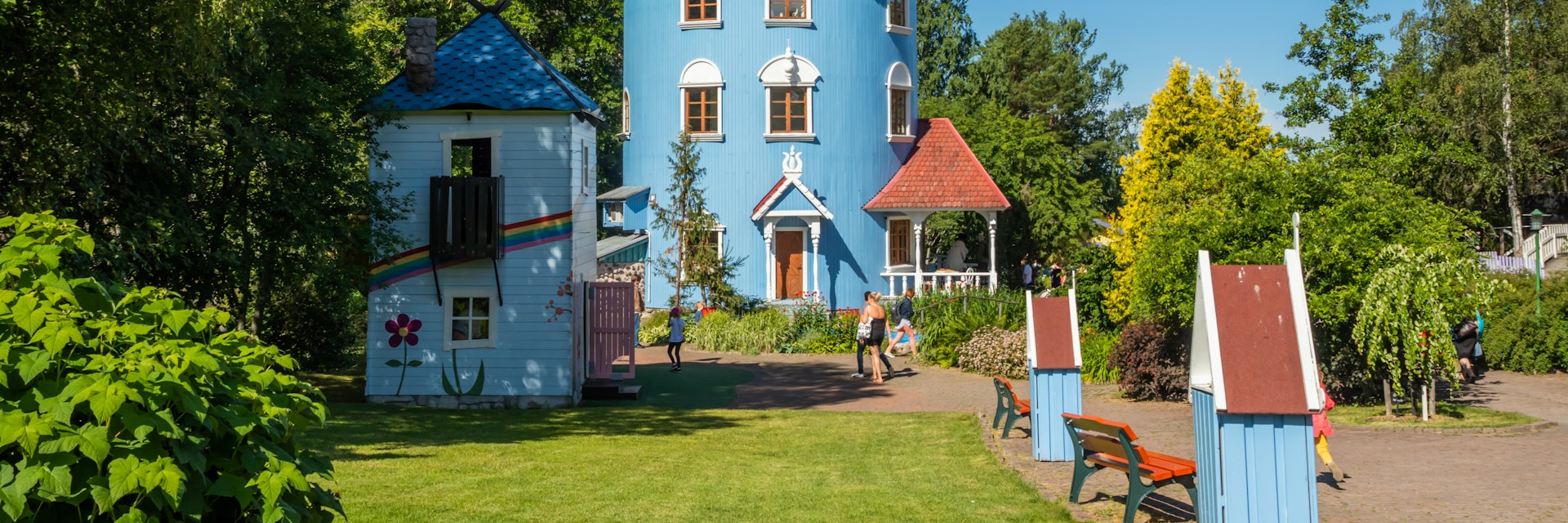 Moominhouse at Moominworld in Naantali, Finland.