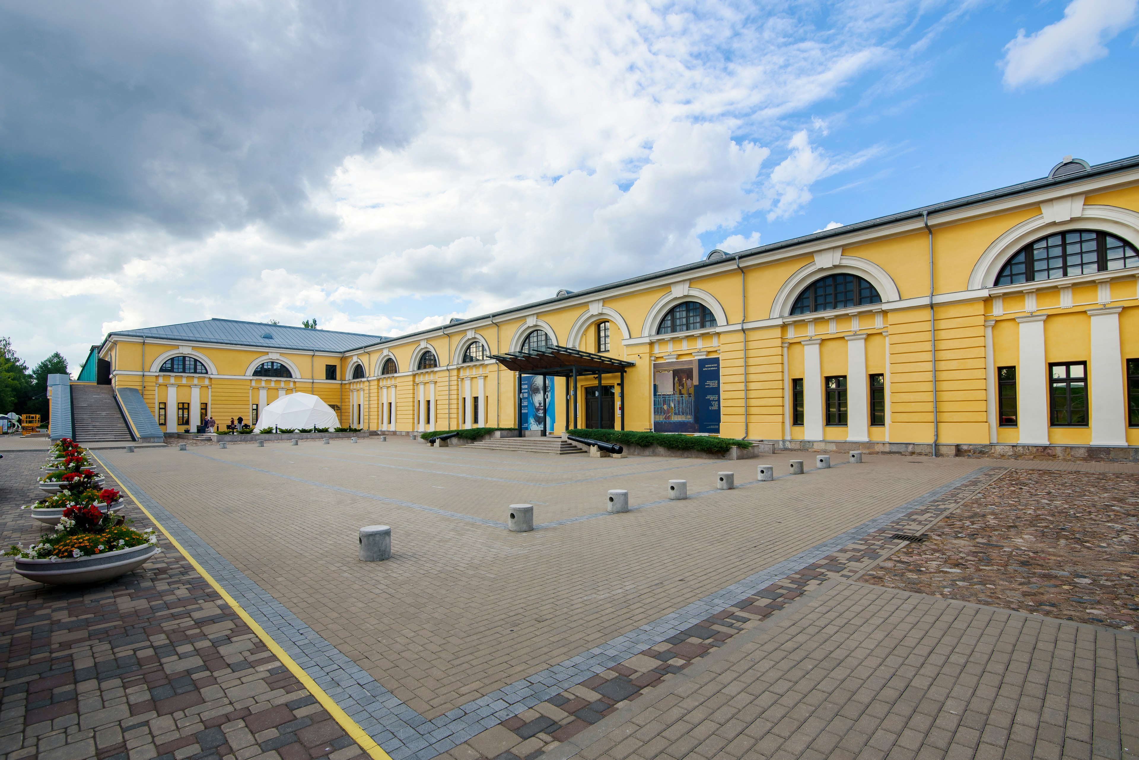 Front facade of Daugavpils Mark Rothko Art Centre.