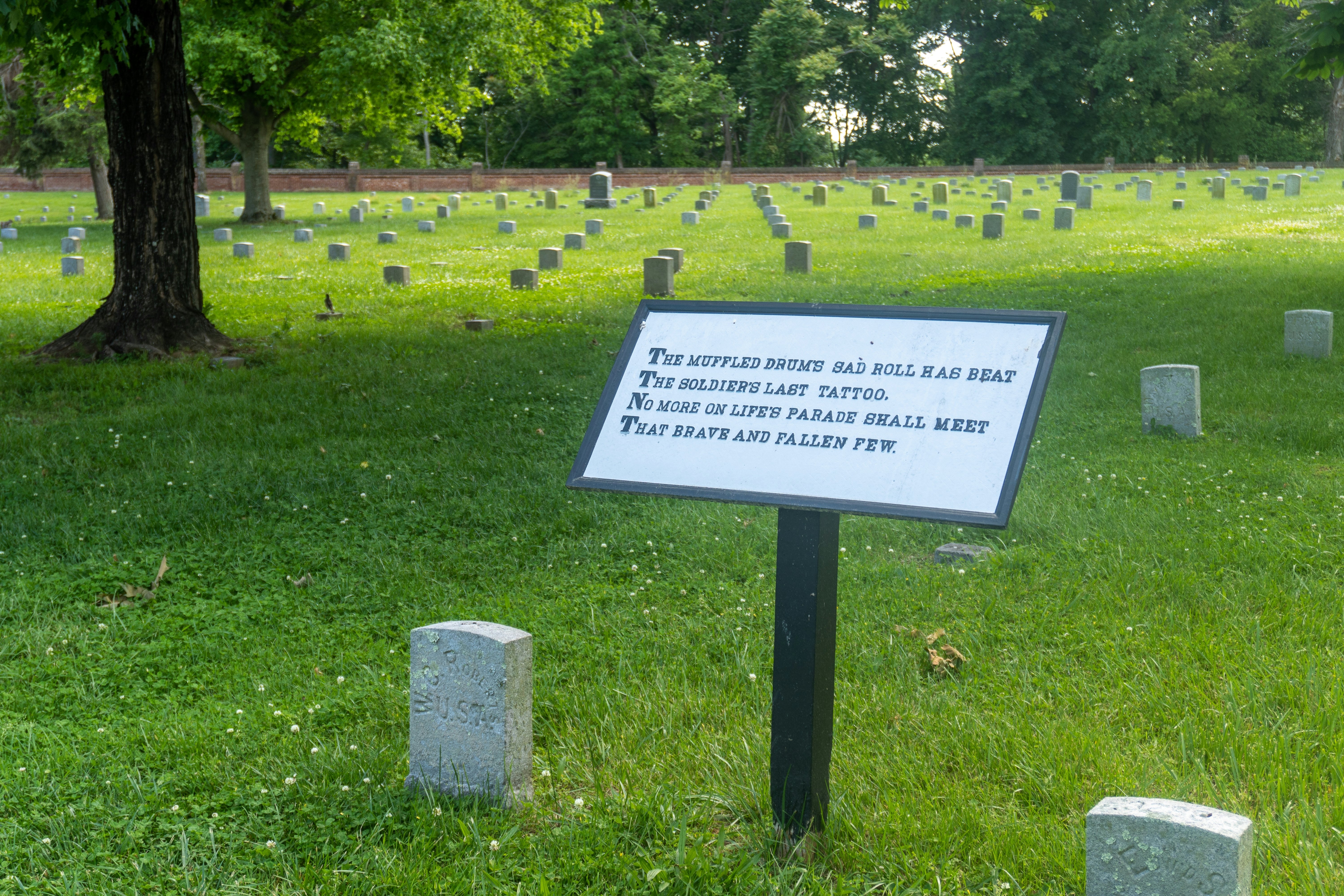 Fredericksburg National Cemetery at Fredericksburg and Spotsylvania National Military Park. 