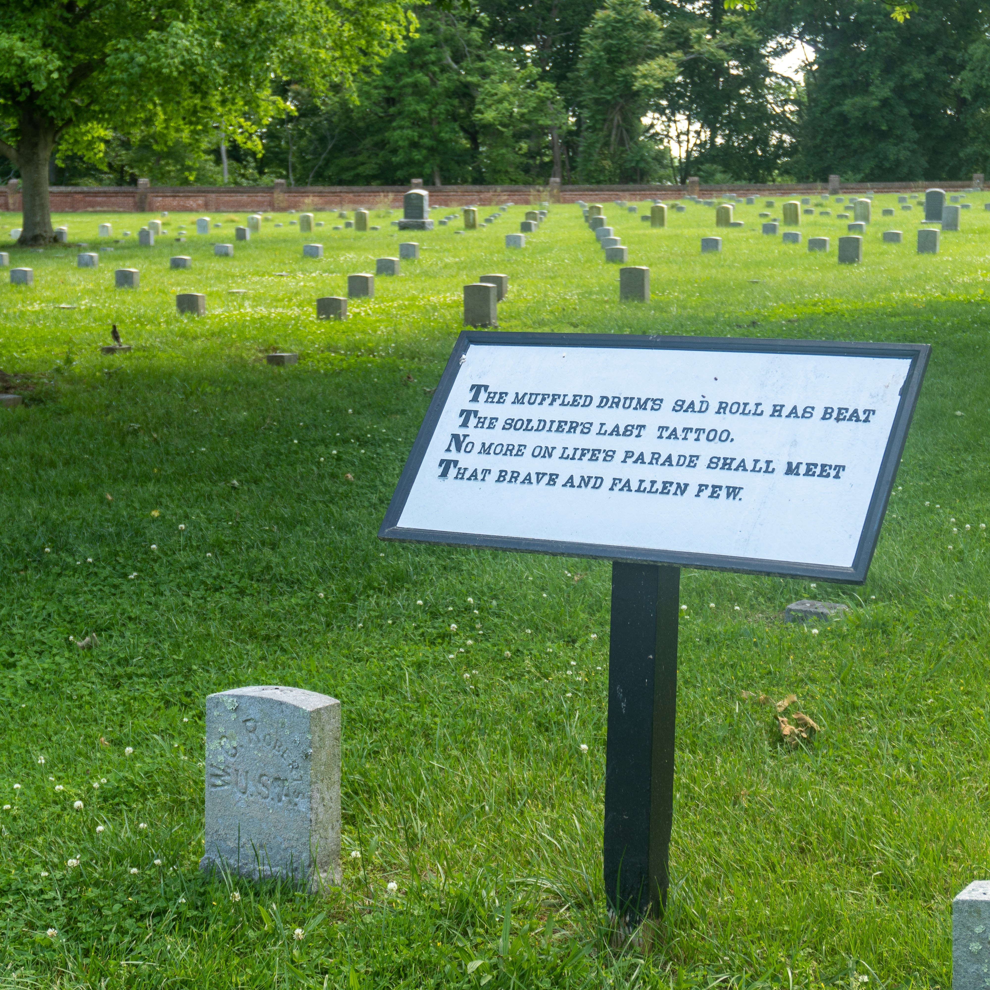 Fredericksburg National Cemetery at Fredericksburg and Spotsylvania National Military Park.
