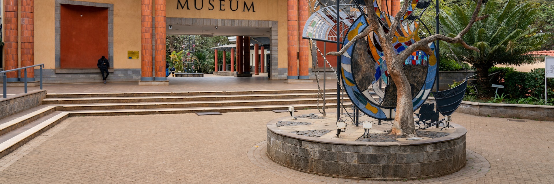 Entrance of Nairobi National Museum.