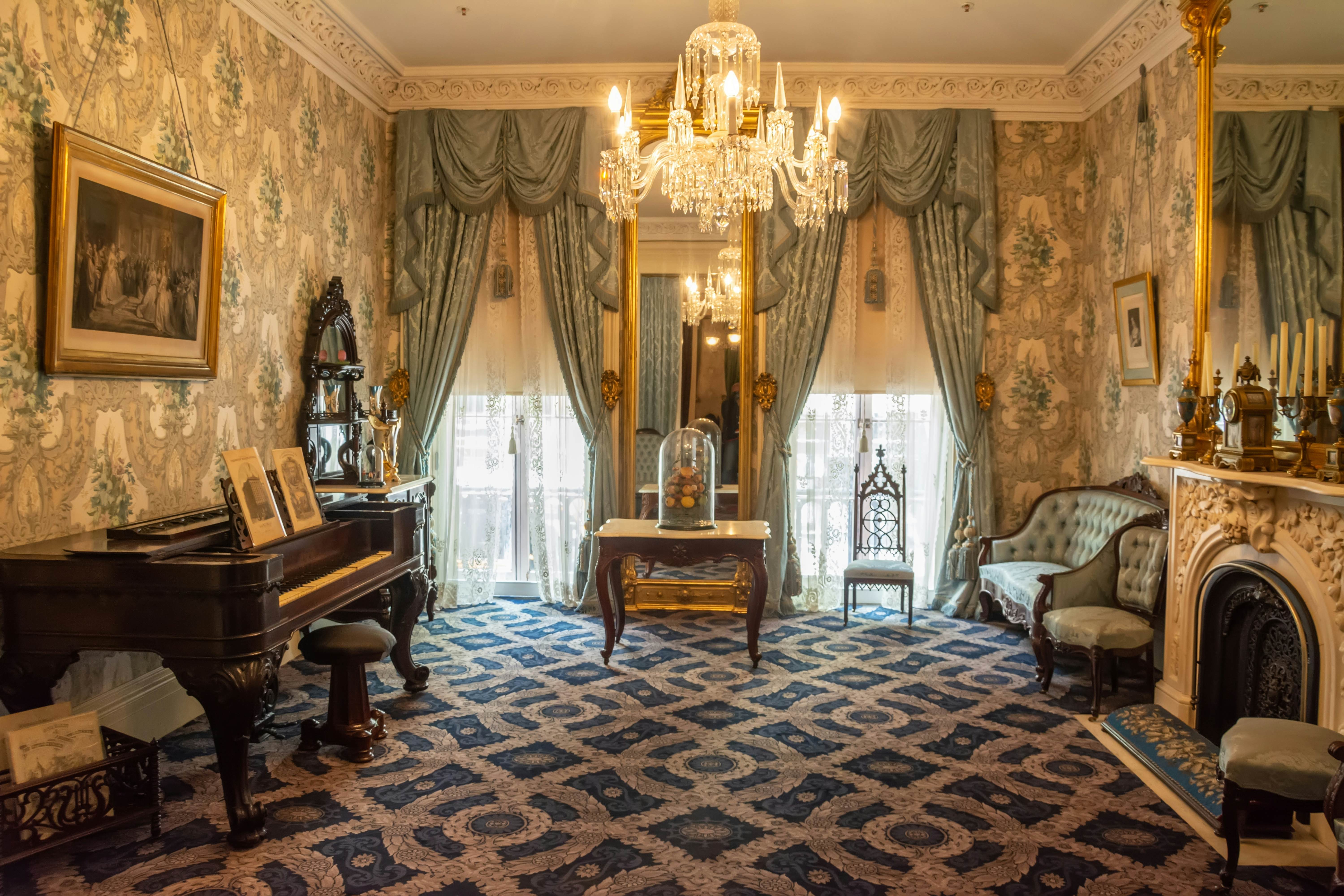The Parlor of the Theodore Roosevelt Birthplace historic site at 28 E 20th Street in New York City. 